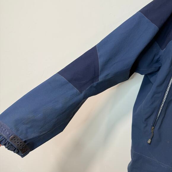 Patagonia Men's Vintage Ski Jacket Full Zip Hooded Waterproof Blue Large - Picture 5 of 14